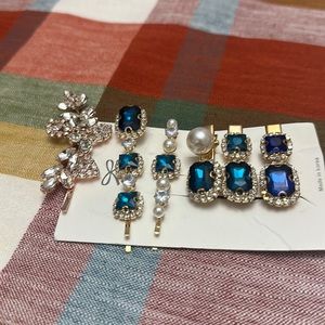Jewel hair clips. NWOT